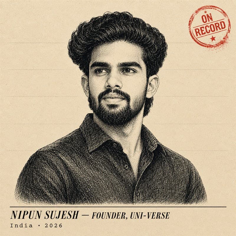 Nipun Sujesh, founder of Uni-Verse